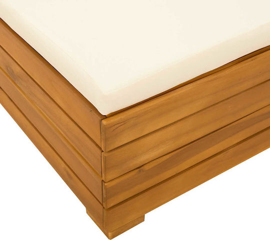 Ξύλινο Σκαμπό Καφέ 60x60x30cm Ξύλινο Σκαμπό Καφέ 60x60x30cm