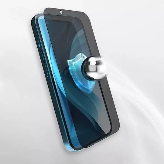 Grizzglass Secretglass Privacy Закалено Стъкло Протектор За Екран Съвместим С Xiaomi Poco M7 Plus 5g Черен