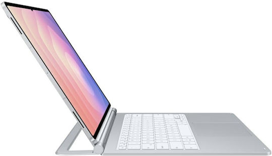 Book Cover Tastatură Slim Galaxy Tab S11 Ultra Pro Argintiu