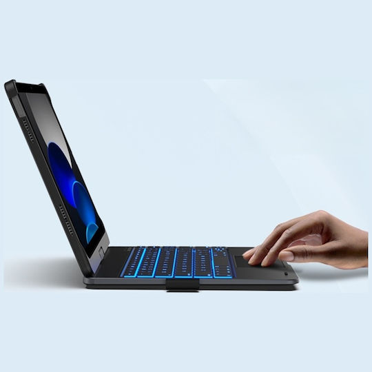 Supero Tablet Hülle Typecase Flexbook Touch Tastatur Ipad Air 11" M2 2024 M3 2025 M4 2026 Hell Rosa