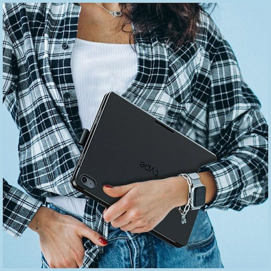 Supero Tablet Hülle Typecase Flexbook Touch Tastatur Ipad Air 11" M2 2024 M3 2025 M4 2026 Hell Rosa