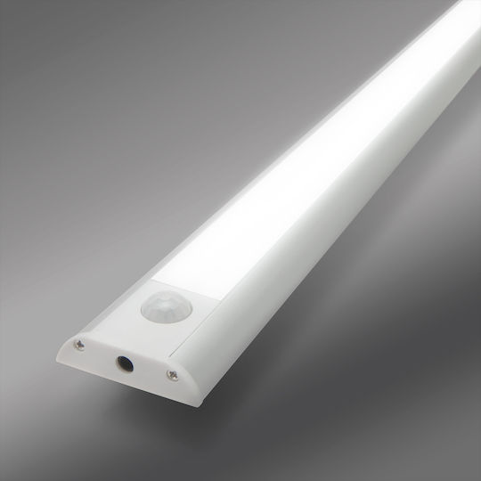 Lampă Solară 9W 490lm Alb Natural 4000K cu Senzor de Mișcare și Fotocelulă 60x4cm