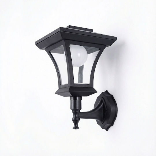 Lumină Solară de Perete 50lm cu Lumină Albă Caldă IP44 21x21cm