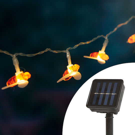 Solarleuchte Blume Warmes Weiß mit Fotowiderstand IP44