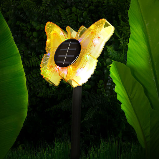 Lampă Solară Floare cu Lumină Alb Cald IP44 13x6.5x23.5cm