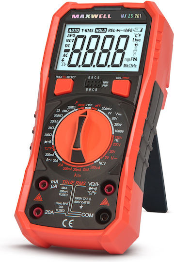 Digital True Rms Multimeter 1000v 20a Temperature Capacitance Ncv Diode Test Continuity