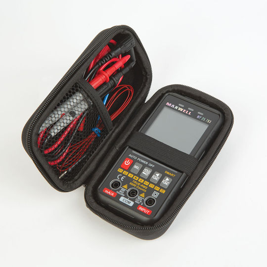 Multimetru Digital Automat 4.2 Inch Ecran Complet Tip C Detectare Tensiune AC DC Negru Roșu