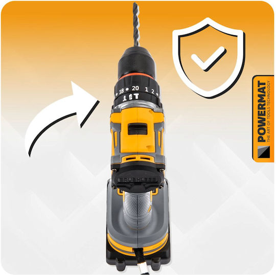 Powermat PM-WA-21V-2M Ударна Отвертка На Батерия Безчетков 21V 2x2Ah
