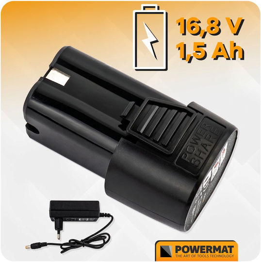 Powermat Akku-Schlagschrauber Brushless 16.8V 2x1,5Ah