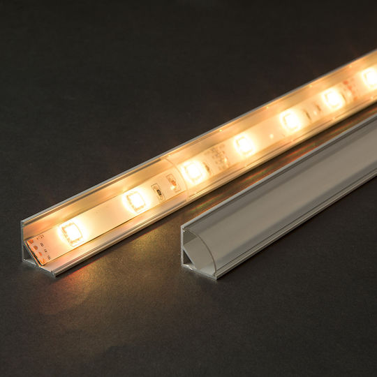 Profil De Aluminiu Pentru Bandă LED 1m Colțar Șină Bandă LED 16x16mm Montaj Colțar Protecție Răcire Bandă