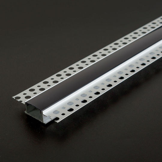 LED-Streifen Aluminiumprofil Endkappe 41025a1 Schwarz 1000 mm