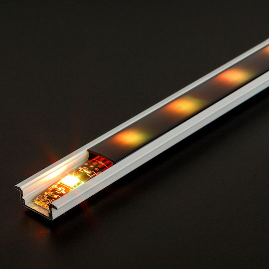 Profil De Aluminiu Pentru Bandă LED Încastrat Alb 1 M Profil U Pentru Bandă LED Șină Profil Aluminiu Canal LED