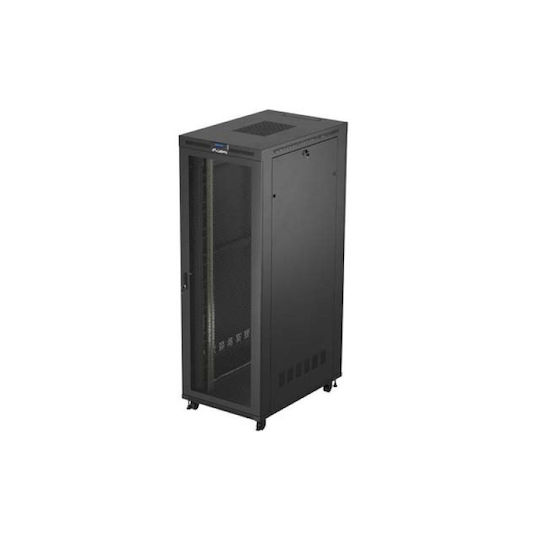 Lanberg Επιδαπέδια Καμπίνα Rack 47U Μαύρο FF01-8247-23BL