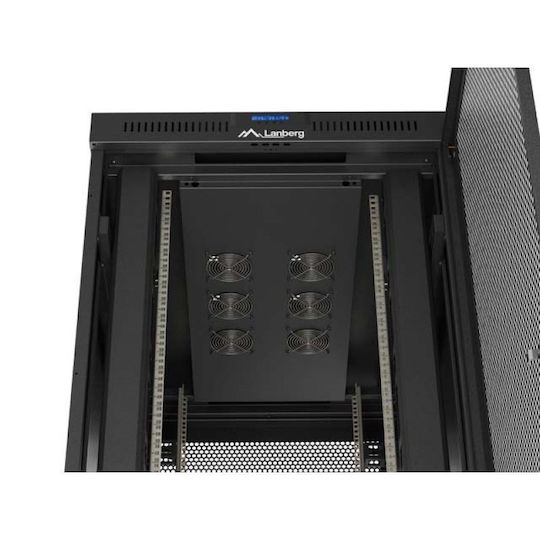 Lanberg Επιδαπέδια Καμπίνα Rack 47U Μαύρο FF01-8247-23BL