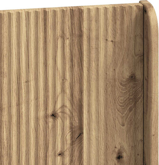 vidaXL Wooden Brown Bed Headboard 146.5x100cm