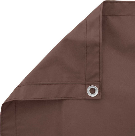 vidaXL Rechteckiger Schattengewebe Veranda-Teiler Braun 1,1x3x3m