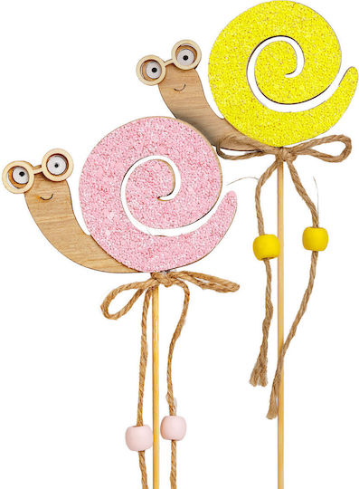 Decorațiune Pentru Grădină Melc Pe Băț Figurină Decorativă Pentru Grădină Ornament Ghiveci 32 5 Cm