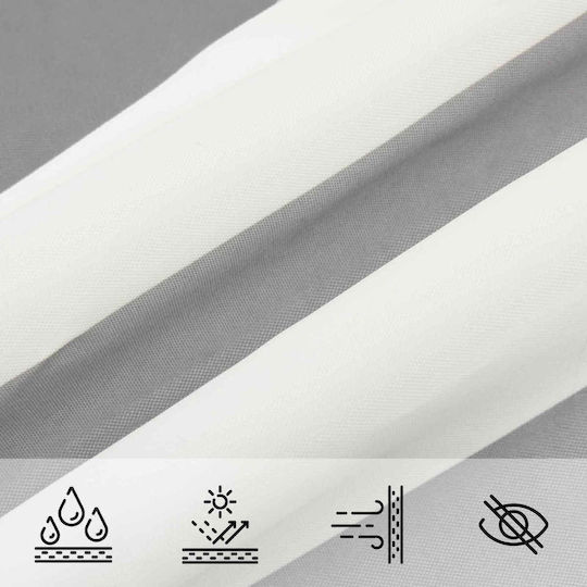vidaXL Rectangular Gray Shade Sail 2x5m