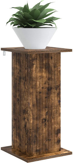 Vidaxl Plant Stand 2 Pcs Smoked Oak Wood 30.5 x 30 x 60.5 cm