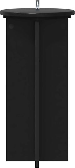 Vidaxl Βάση Φυτών 2 Pcs Μαύρο 29,5 X 29,5 X 60 Εκ Επεξεργασμένο Ξύλο