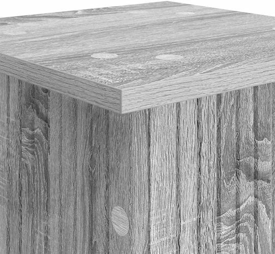 vidaXL Pflanzenständer Holz Grau 30,5x30x43cm 2 Stück