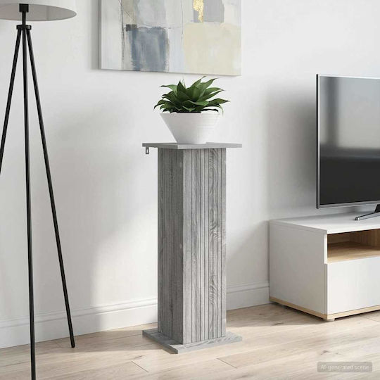 vidaXL Ανθοστήλες Ξύλινες Γκρι 30.5x30x80.5εκ. 2τμχ