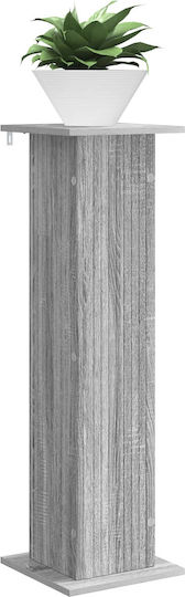 vidaXL Βάσεις Γλάστρας Ξύλινες Γκρι 30.5x30x100.5εκ. 2τμχ