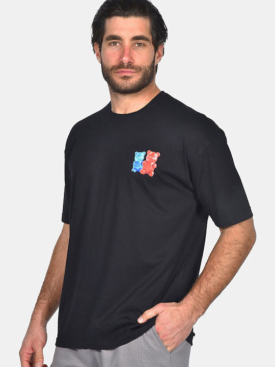 T-shirt Μαύρο