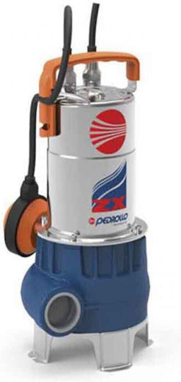 Pedrollo ZXm 1A/40 Μονοφασική Αντλία Ακαθάρτων / Λυμάτων 0.85hp με Φλοτέρ 100221