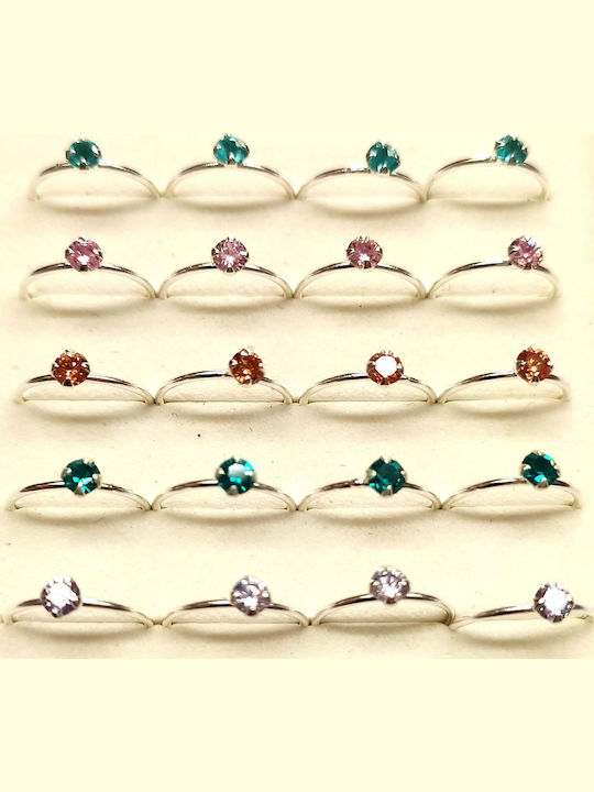 Amalfi Accessories Ohrring Reifen aus Vergoldetem Silber