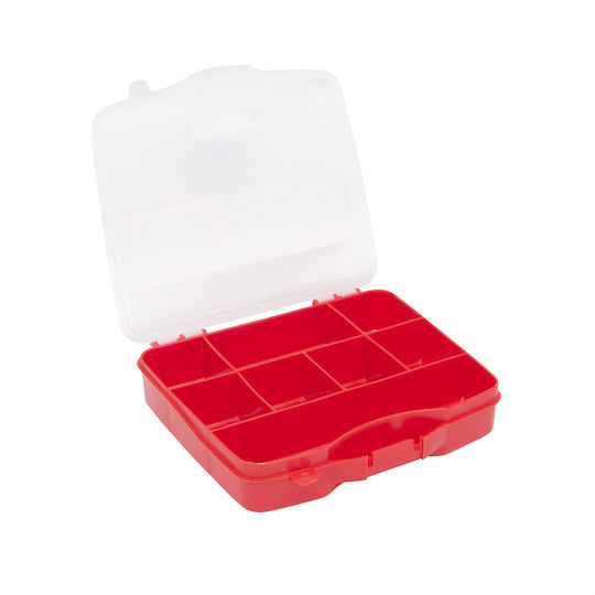 Tool Compartment Organiser 8 Slots Transparent 16.5x14x6cm