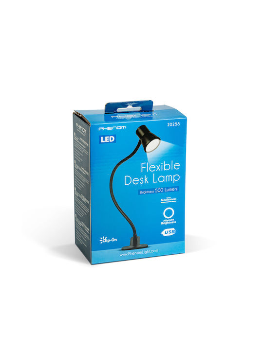 LED Iluminat de Birou cu Braț Flexibil în Culoare Albă
