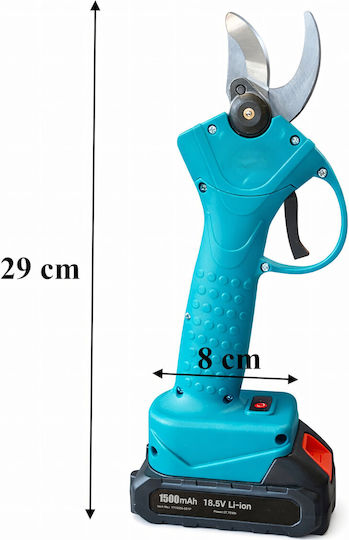 Ψαλίδι Κλαδέματος 18.5V με 2 Μπαταρίες & Μέγιστη Διάμετρο Κοπής 25mm