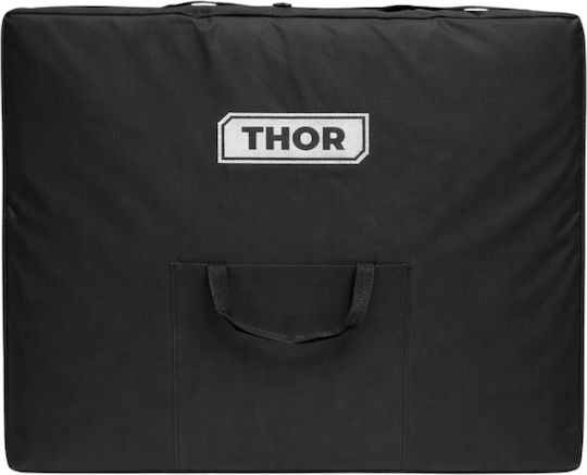 Thor Pat de Fizioterapie Portabil/Pliabil Burgundy din Lemn 60x213 cm