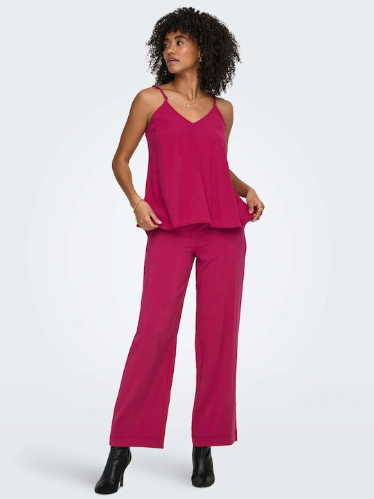 Women's Sleeveless Blouse Fuchsia
