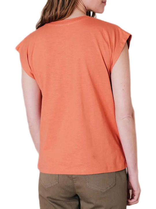C'est Beau La Vie Women's Blouses Coral T-shirt