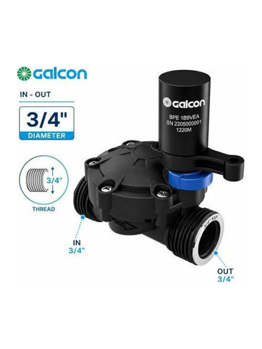 Galcon Female (M/F) Electric Sprinkler Valve 3/4" 9V Female (M/F) 0512022