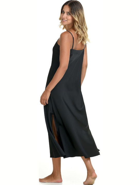 Zen Intimates Summer Women's Black Nightgown