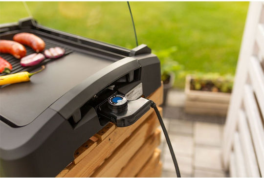 Blaupunkt Contact Grt801 Tabletop Electric Grill Grill and Smooth Plate 2200W with Lid and Adjustable Thermostat 39cmx29cmcm