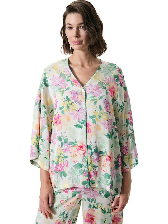 Penye Mood Penye Mood Sommer Damen Schlafanzug Set Grün