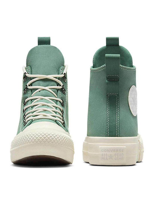 Chuck Taylor All Star Lift Platform Play On Utility Women's Sneakers Turquoise