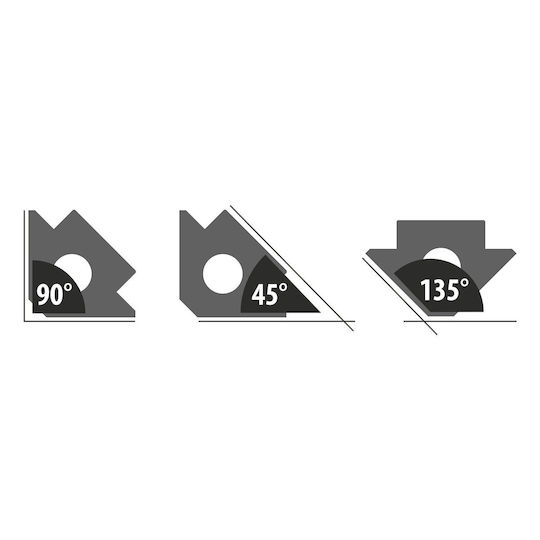 Magnet de Sudură Unghiular 45° 90° 135° Forță Magnetică 34 Kg