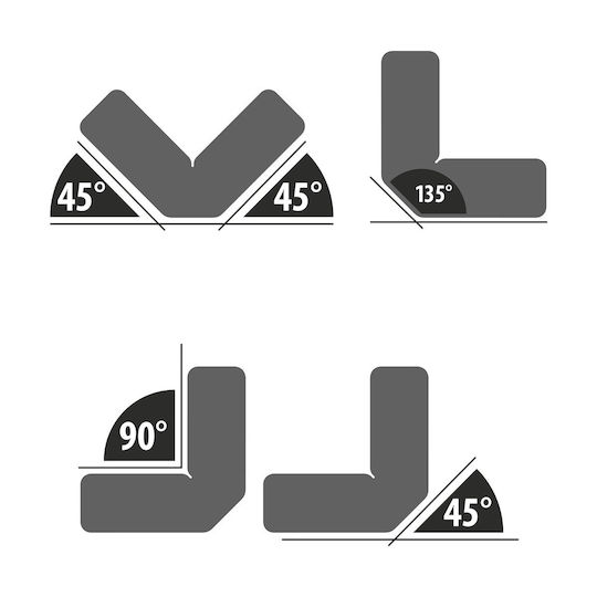 Magnet de Sudură Unghiular 45° 90° 135° Magnet Ferită Forță 9 Kg