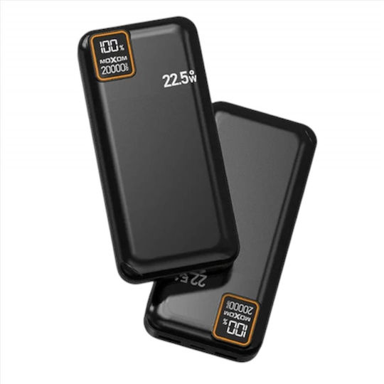 Moxom MX-PB93 Power Bank 20000mAh 22.5W Power Delivery Μαύρο