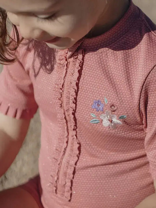 Little Dutch Παιδικό Μαγιό Ολόσωμο Dreamy Pink Sparkle