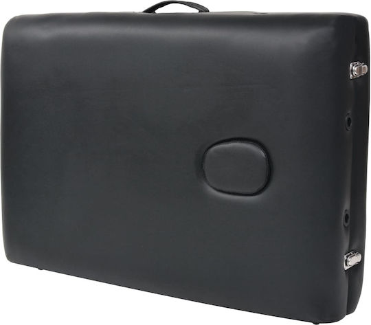 Pat De Fizioterapie Pliabil Negru Din Lemn 193x70cm