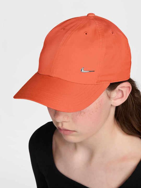Nike Athletic Cap K Nk Df Club Cap Us Cb Mtswsh Orange Kids