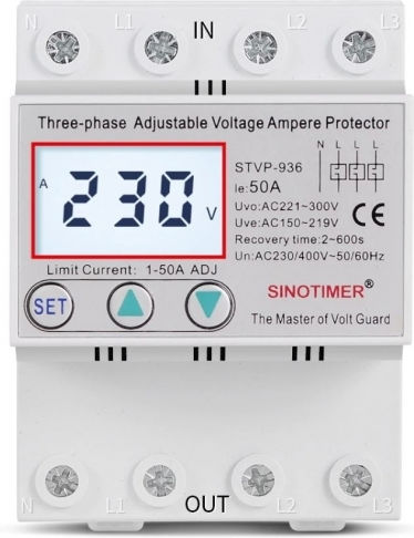 Sinotimer Phase Relays Power 50A With Voltage 380V