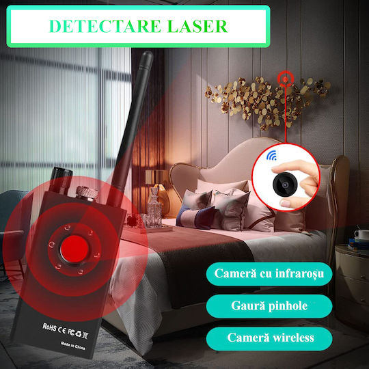 Invincio Detector Cameră și GPS Tracker 1-8000MHz