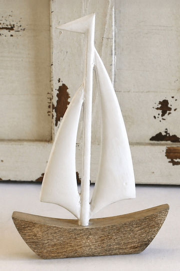 Καραβι Ξυλινη Βαση Μεταλλικο Καταρτι 31cm 16x2.5x31cm Μονόχρωμο Kaeming Καραβι Ξυλινη Βαση Μεταλλικο Καταρτι 31cm 16x2.5x31cm Μονόχρωμο Kaeming